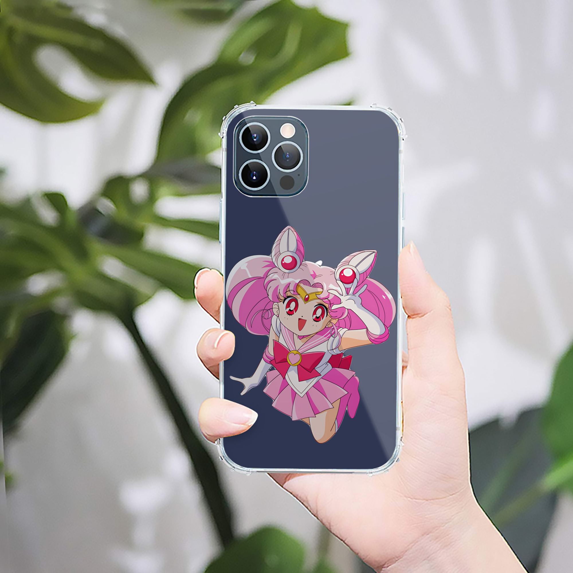 （画像用） 美少女戦士セーラームーン ちびうさ Sailor Moon Chibiusa Tsukino Usagi Small Lady Serenity 【iPhone 12シリーズ対応】透明スマホケース（クリアソフトケース）